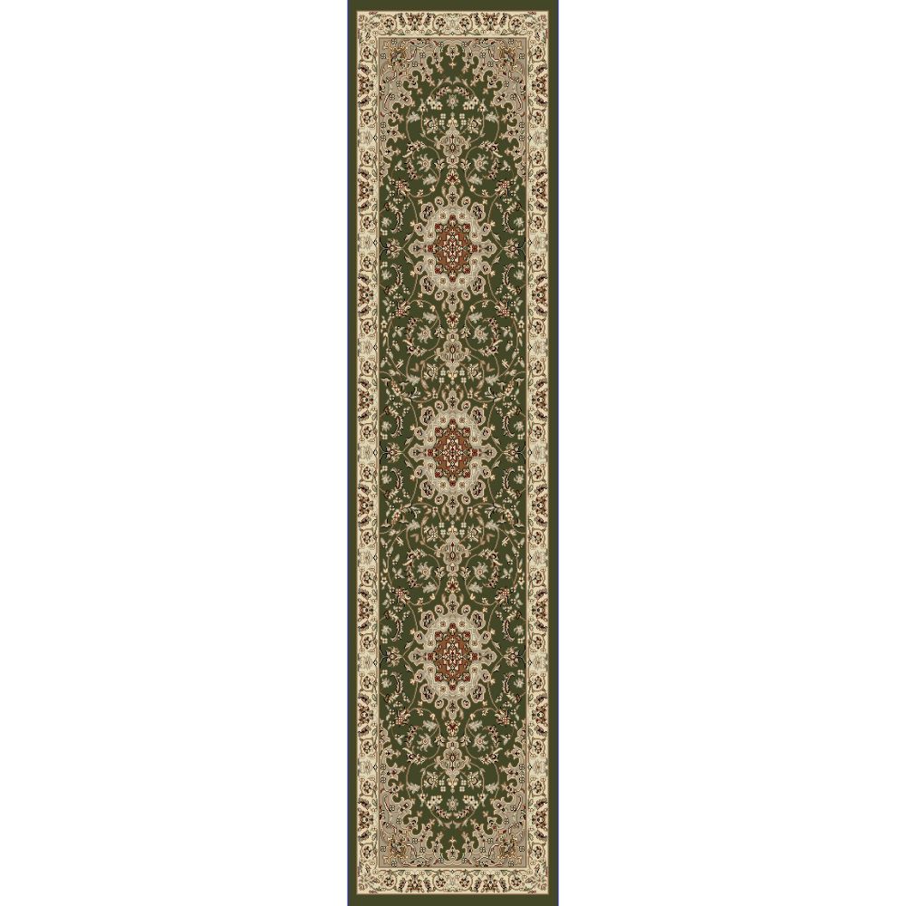 Dynamic Rugs 58000-420 Legacy 2.2 Ft. X 7.7 Ft. Finished Runner Rug in Green